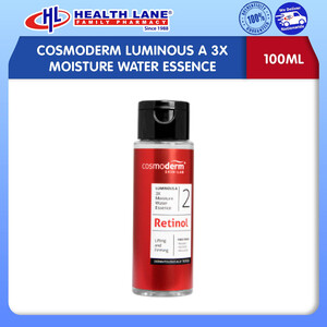 COSMODERM LUMINOUS A 3X PELEMBAP WATER ESSENCE (100ML)